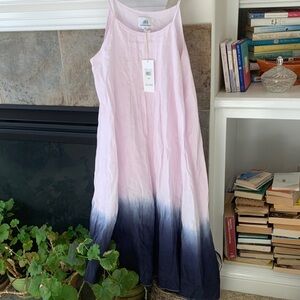 Surfside Supply Pink and Navy Ombre Dress